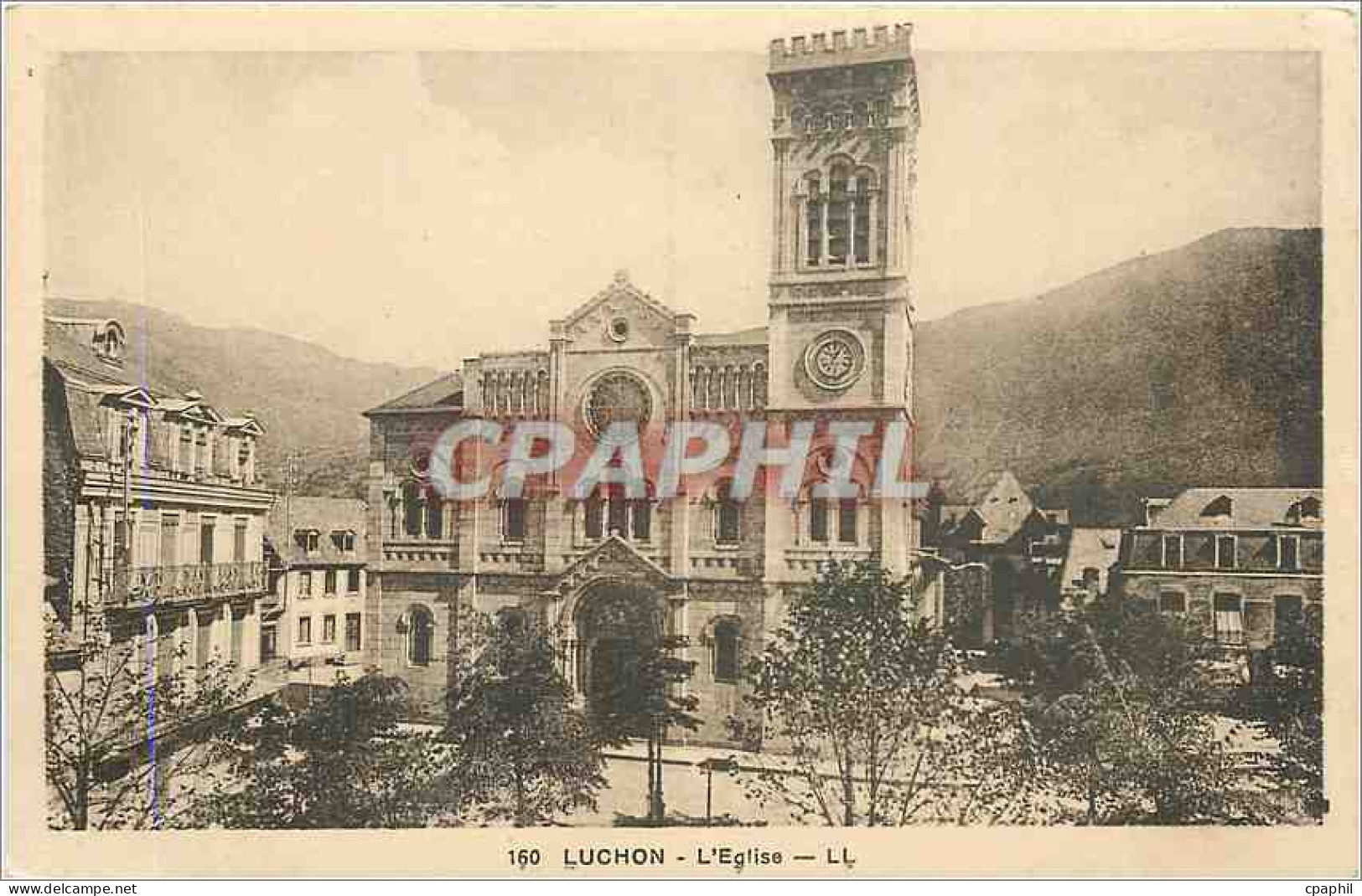 CPA Luchon L'Eglise