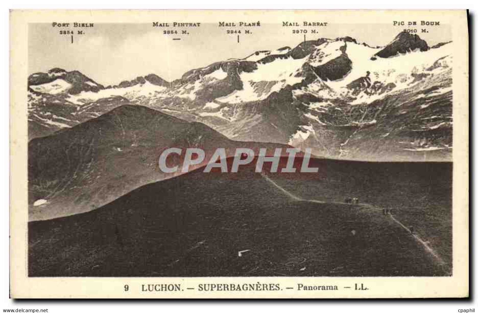 CPA Luchon Superbagneres Panorarma