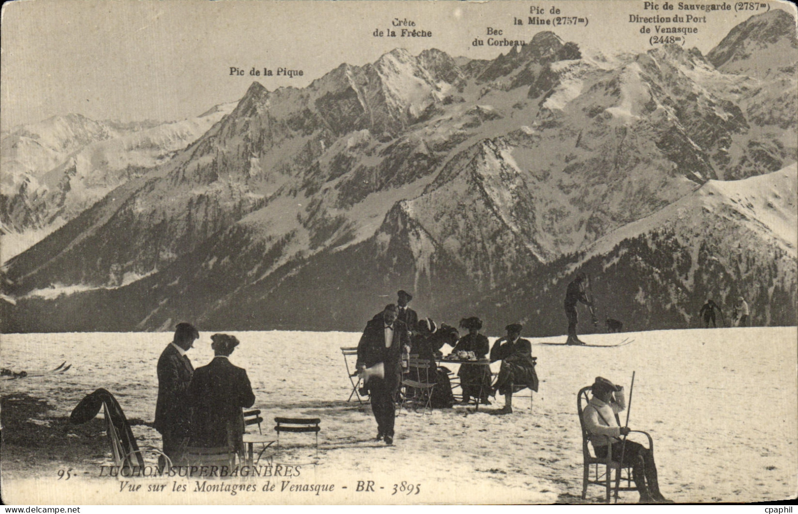 CPA Luchon Superbagneres Vur sur Ies Montagnes de Venasque
