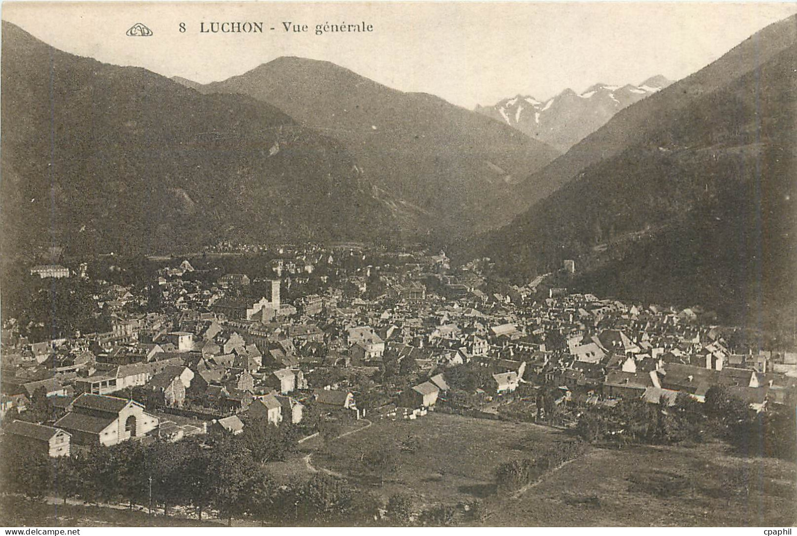 CPA Luchon Vue generale