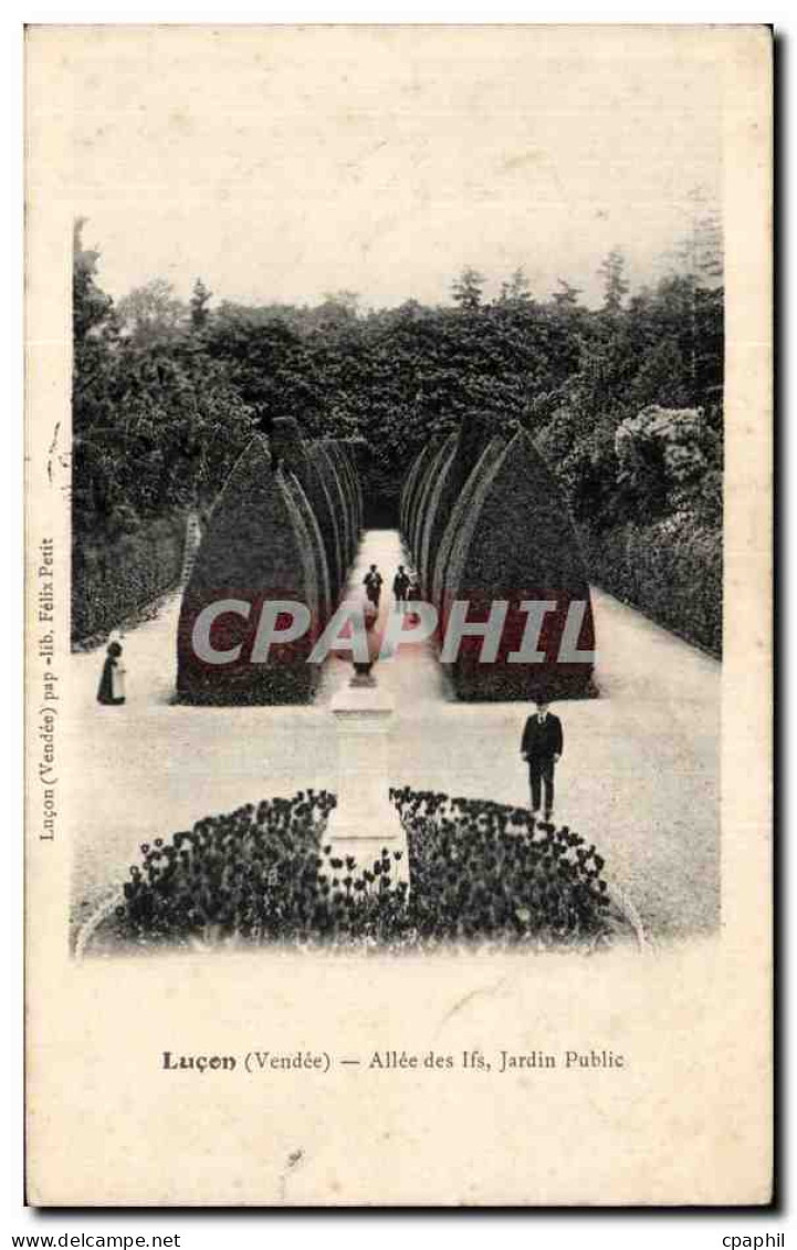 CPA Lucon Allee des Ifs Jardin public
