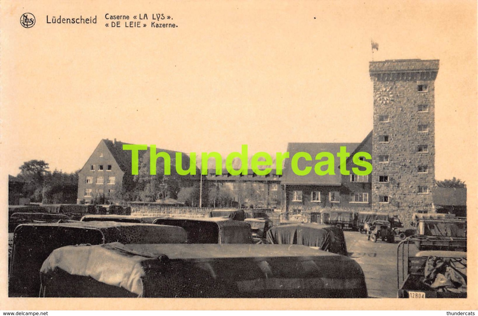 CPA LUDENSCHEID CASERNE LA LYS DE LEIE KAZERNE