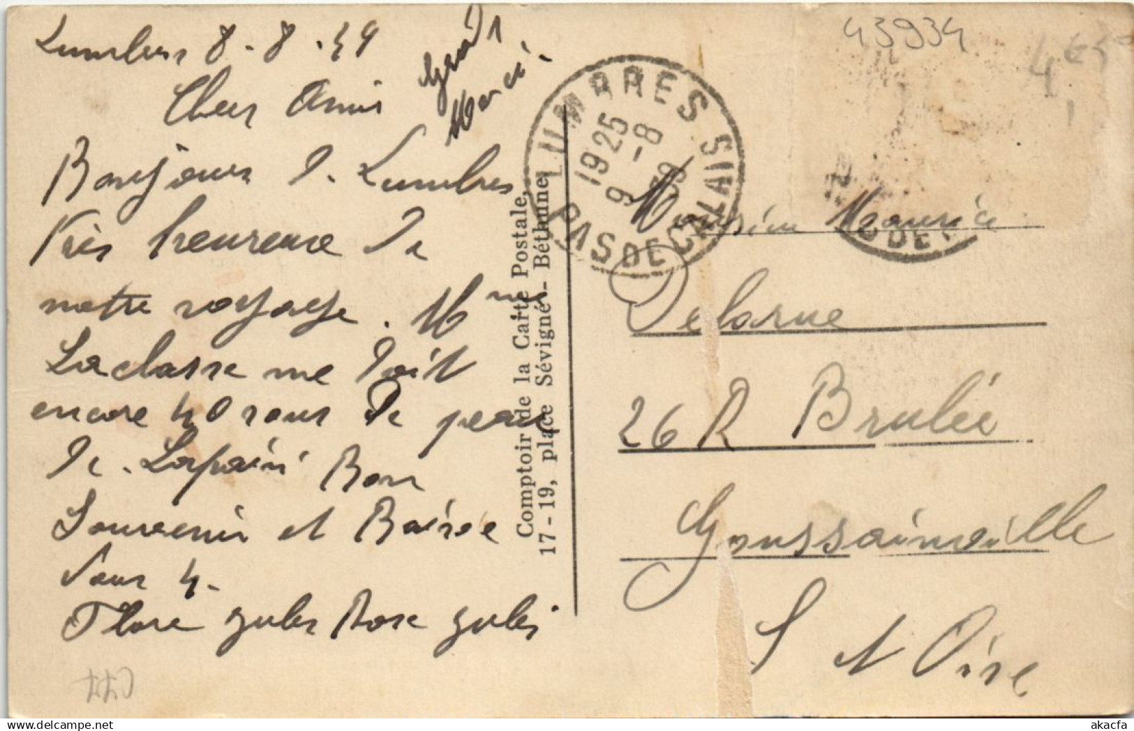 CPA Lumbres-A ses enfants morts pour la France (43934)