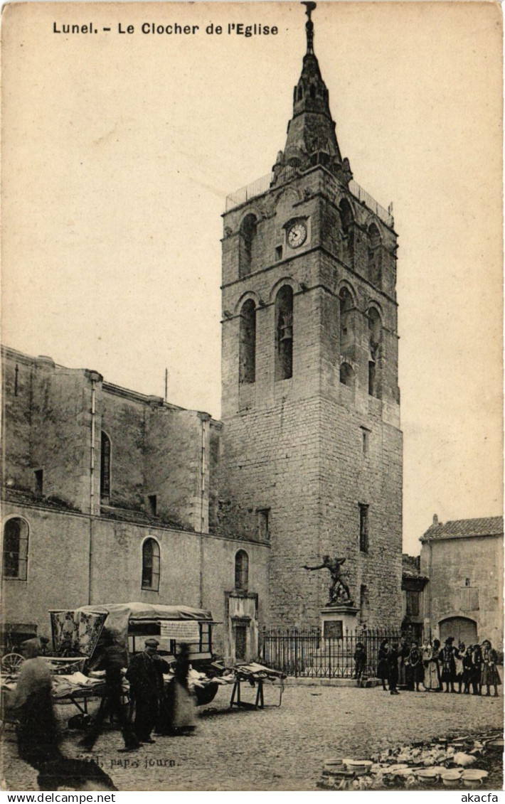 CPA LUNEL - Le Clocher de l'Église (357187)