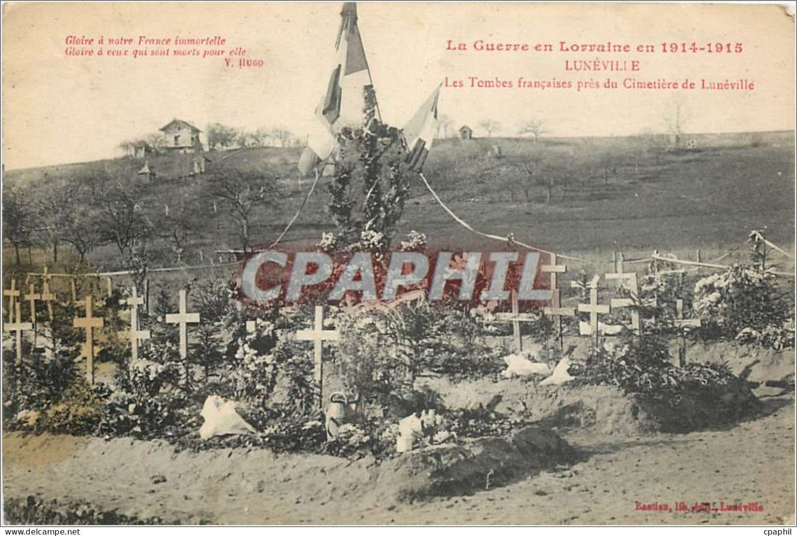 CPA Luneville Les Tombes francaises pres du Cimetiere du Luneville