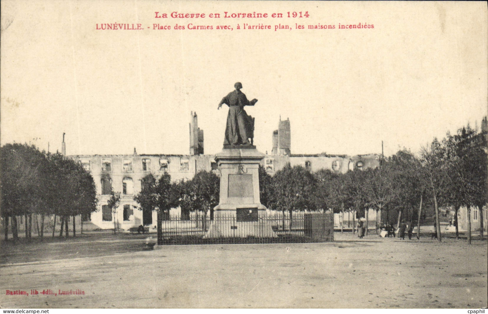CPA Luneville Place Des Carmes