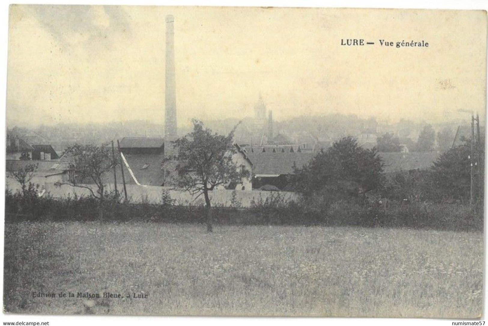 CPA LURE - Vue générale - Ed. de la Maison Bleue à Lure - Année 1916