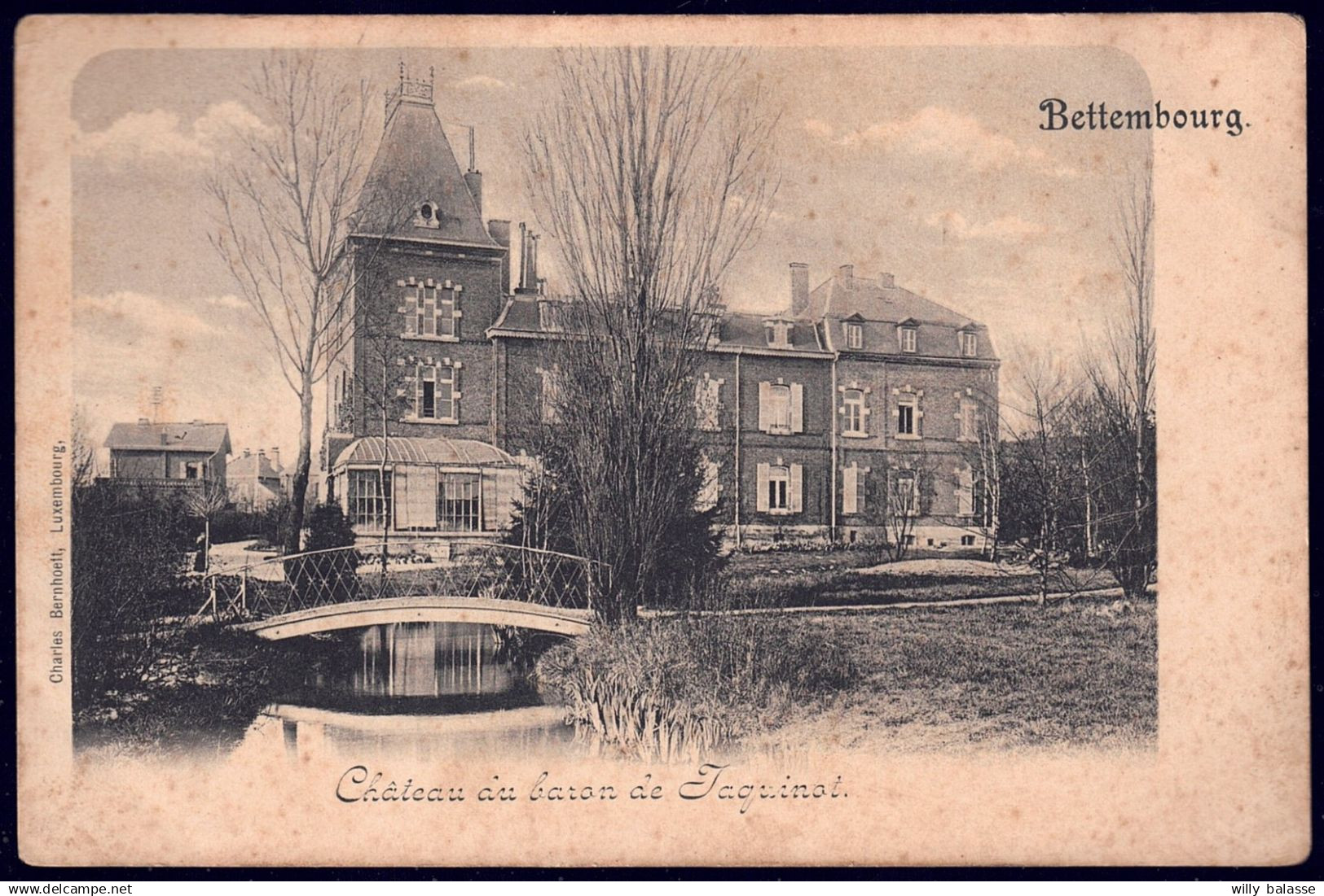+++ CPA - Luxembourg - BETTEMBOURG - Château du Baron de Jacquinot  //