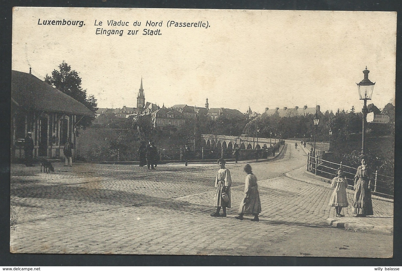 +++ CPA - LUXEMBOURG - LUXEMBURG - Le Viaduc du Nord ( passerelle ) - Eingang zur stadt    //