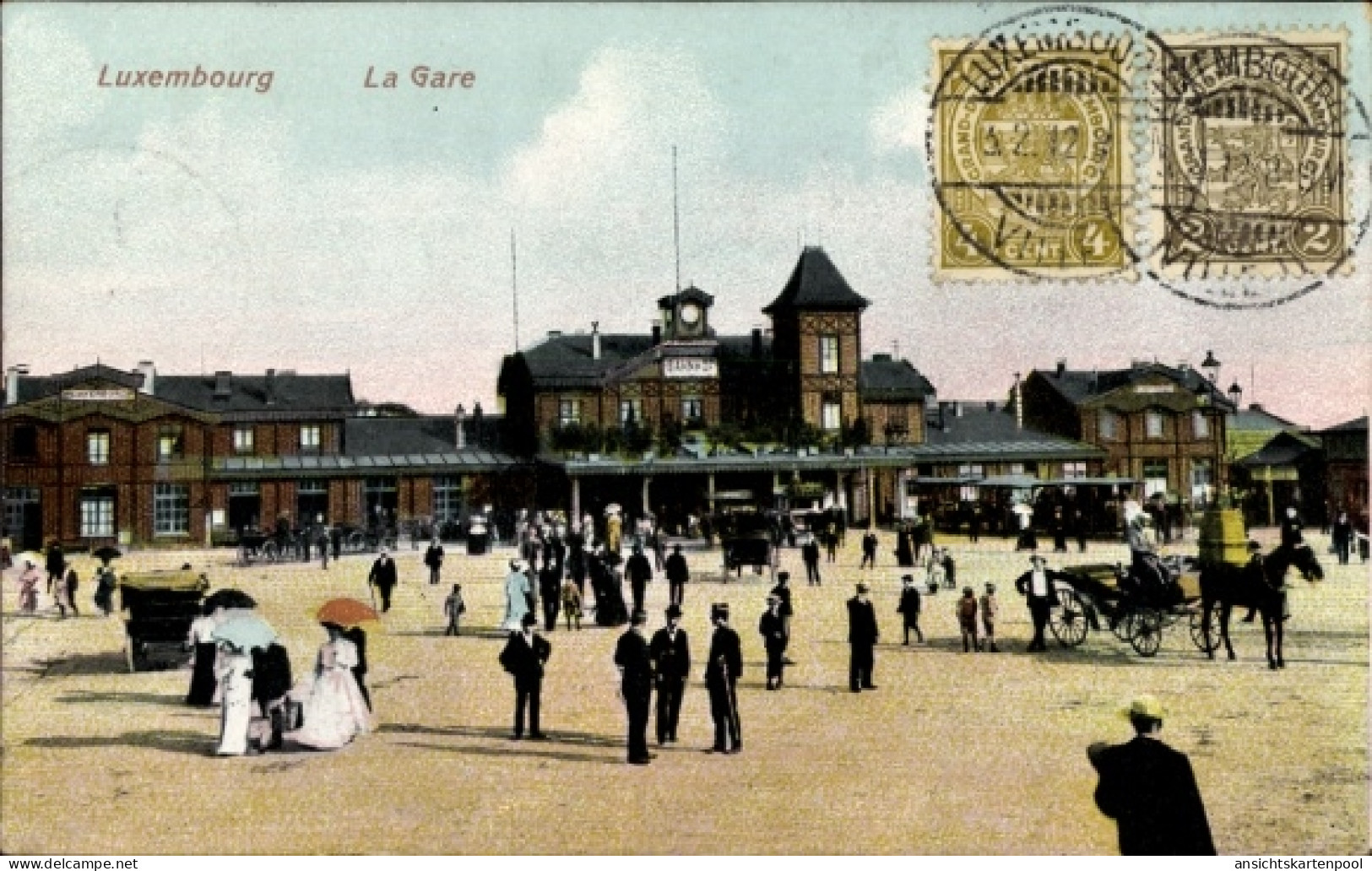 CPA Luxemburg Stadt, Bahnhof