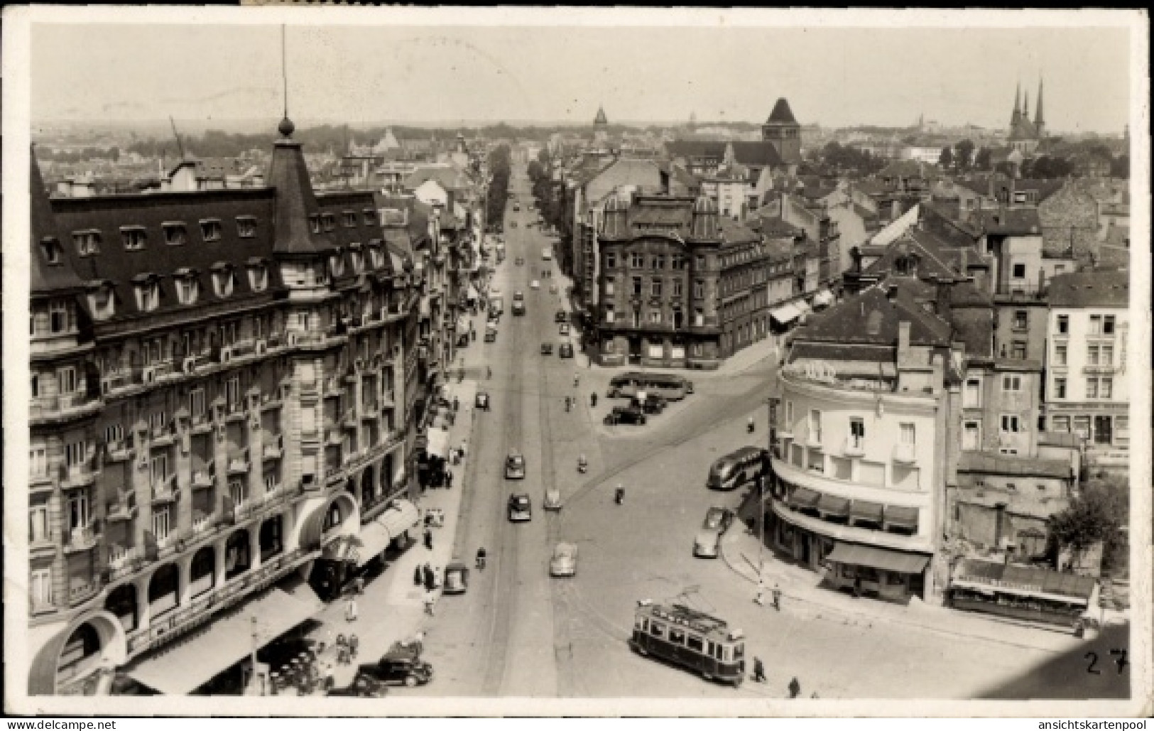 CPA Luxemburg Stadt Luxemburg, Vue de la Avenue de la Liberte