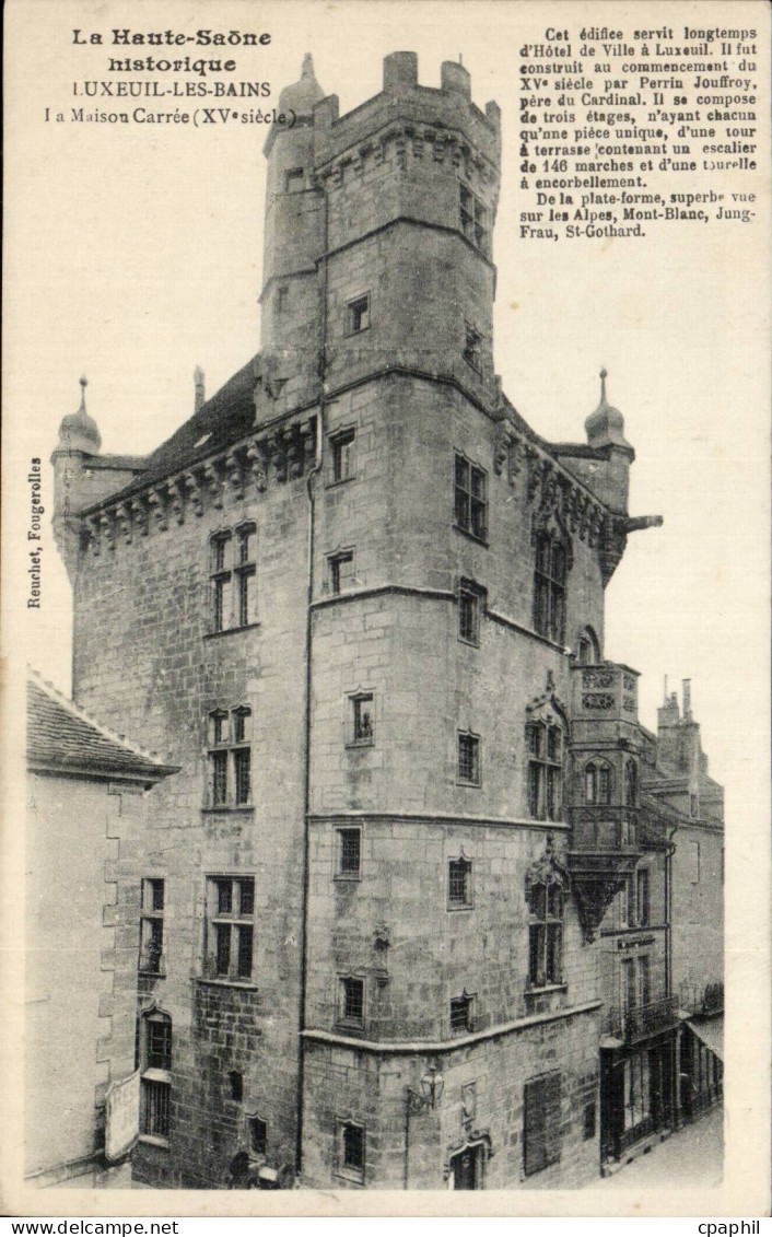CPA luxeuil les Bains La maison carree