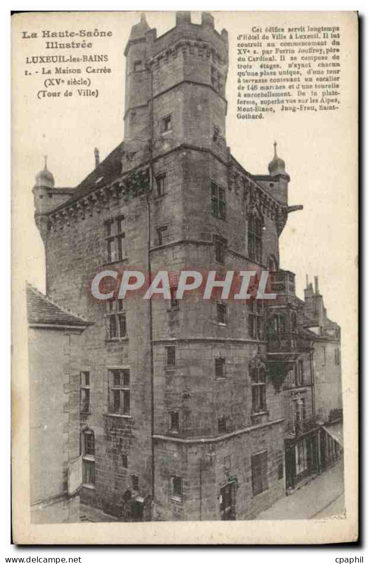 CPA Luxeuil Les Bains La Maison Carree