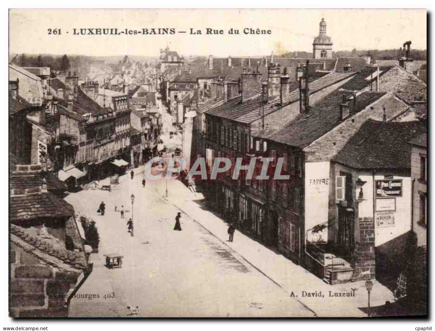 CPA Luxeuil Les Bains La Rue du Chene