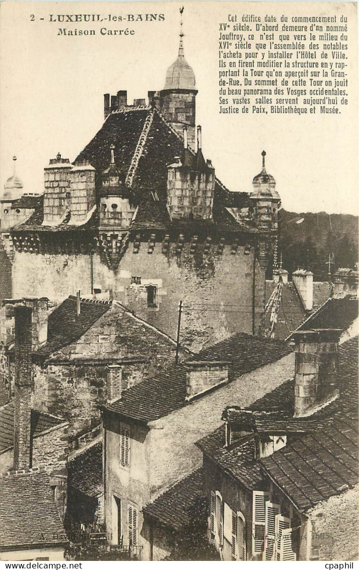 CPA Luxeuil les Bains Maison Carree
