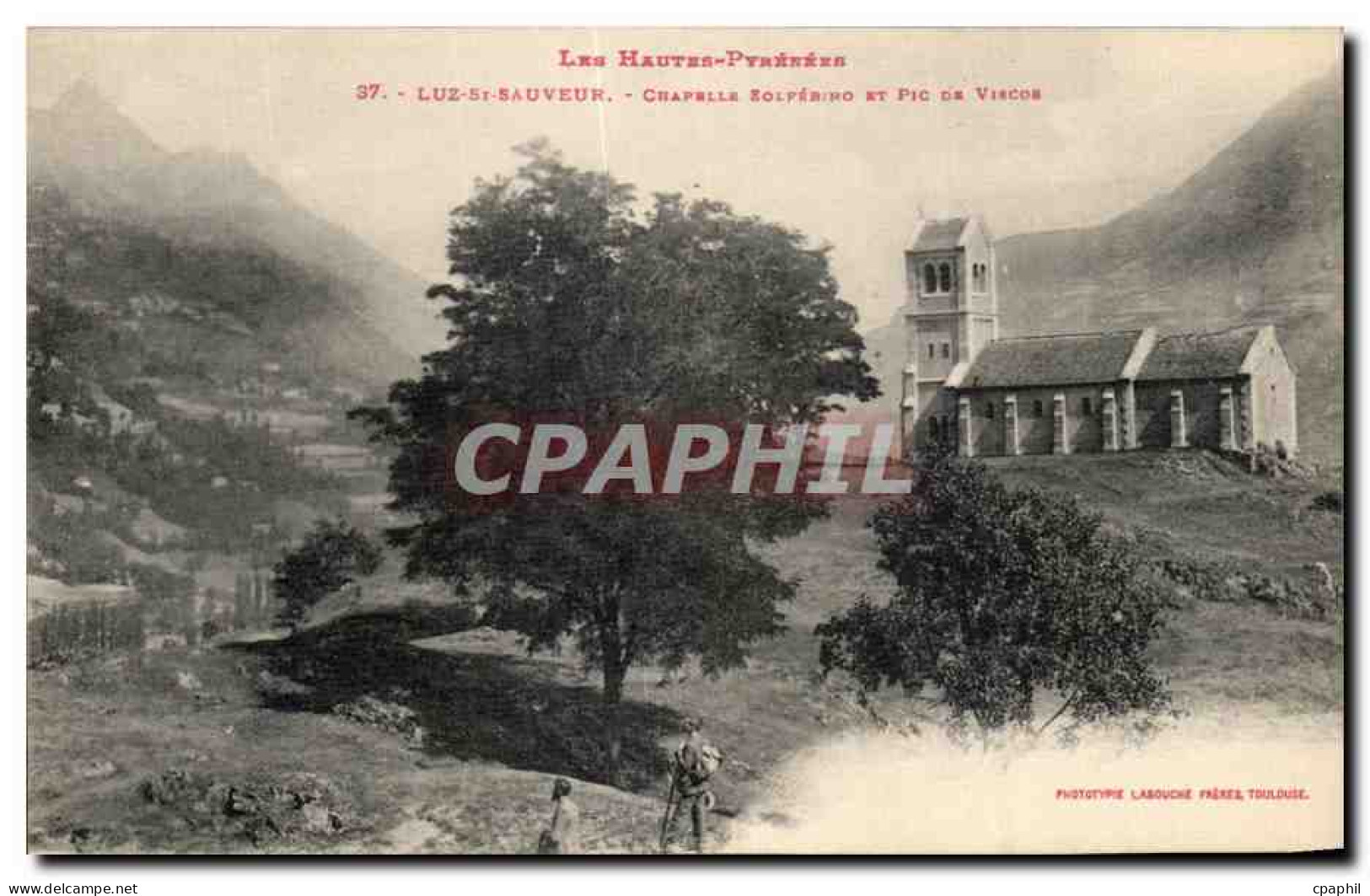 CPA Luz Saint Sauveur Chapelle Solferino Et Pic De Vicsos