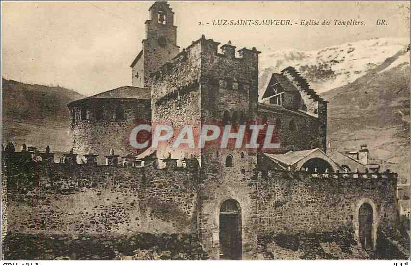 CPA Luz Saint Sauveur Eglise des Templiers
