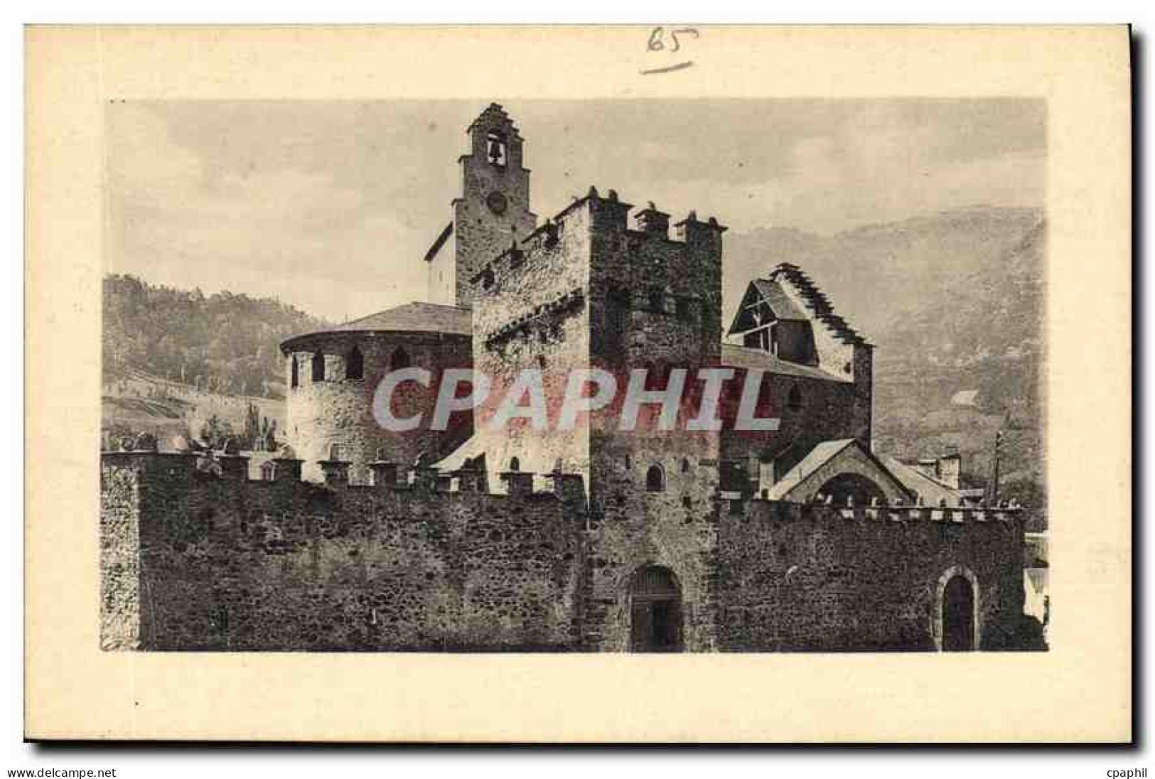 CPA Luz Saint Sauveur Eglise des Templiers