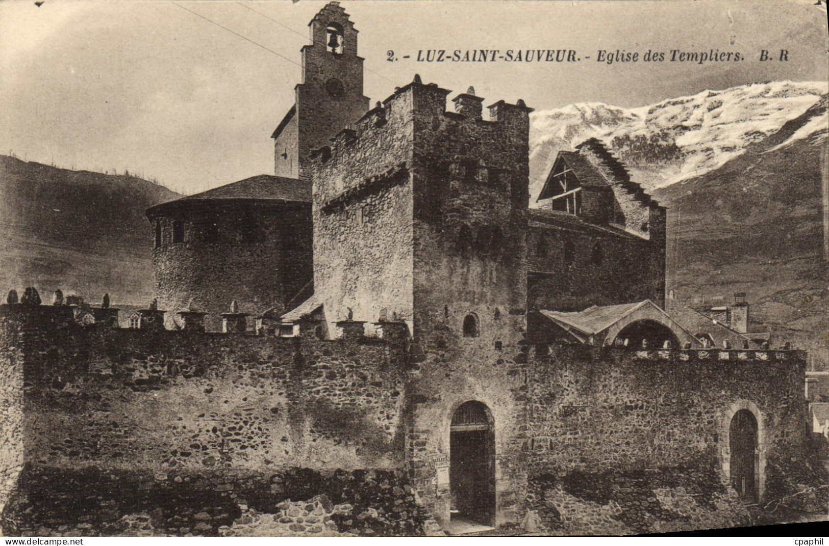 CPA Luz Saint Sauveur Eglise Des Templiers