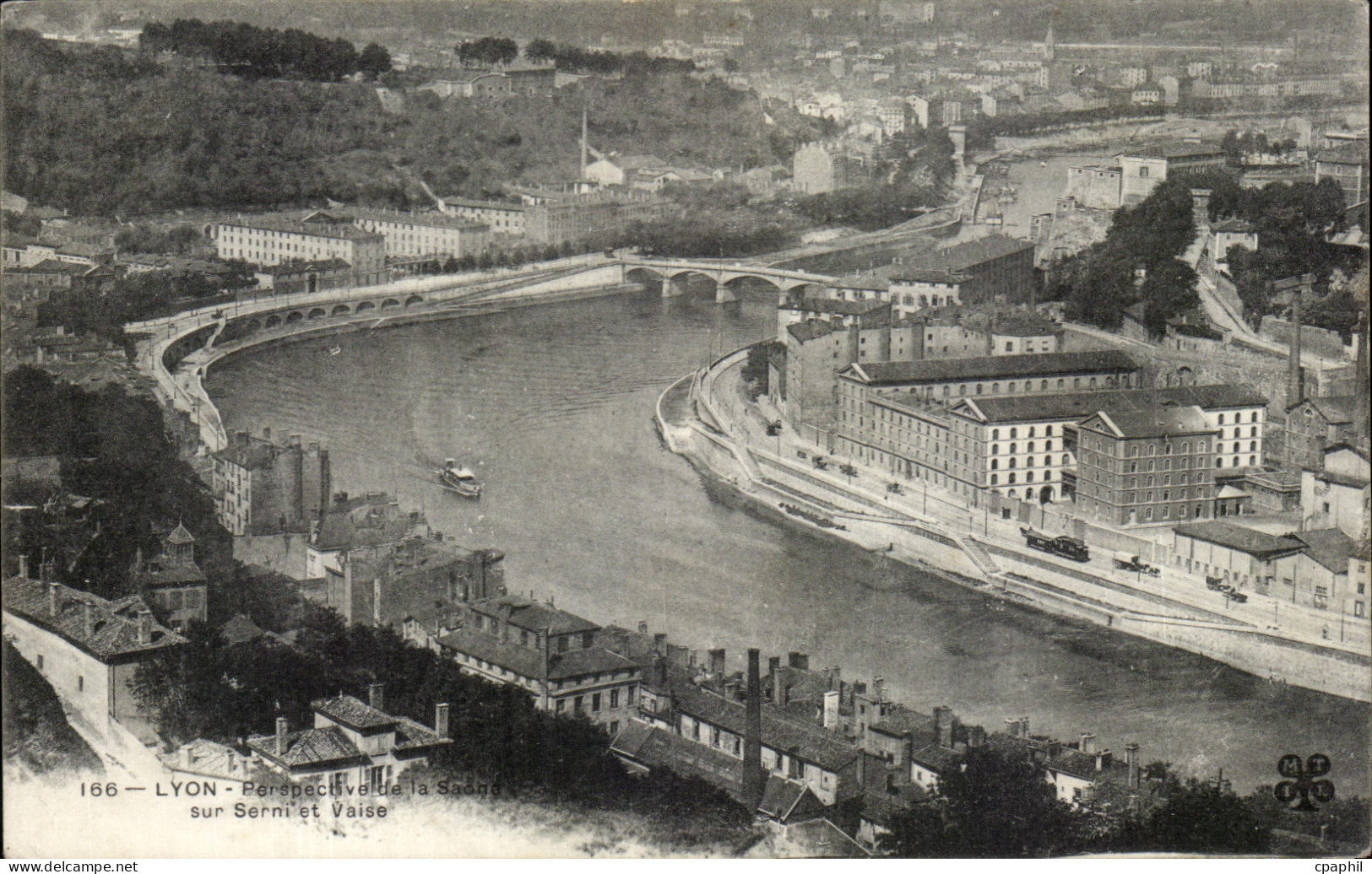 CPA Lyon Perspective de la Saone