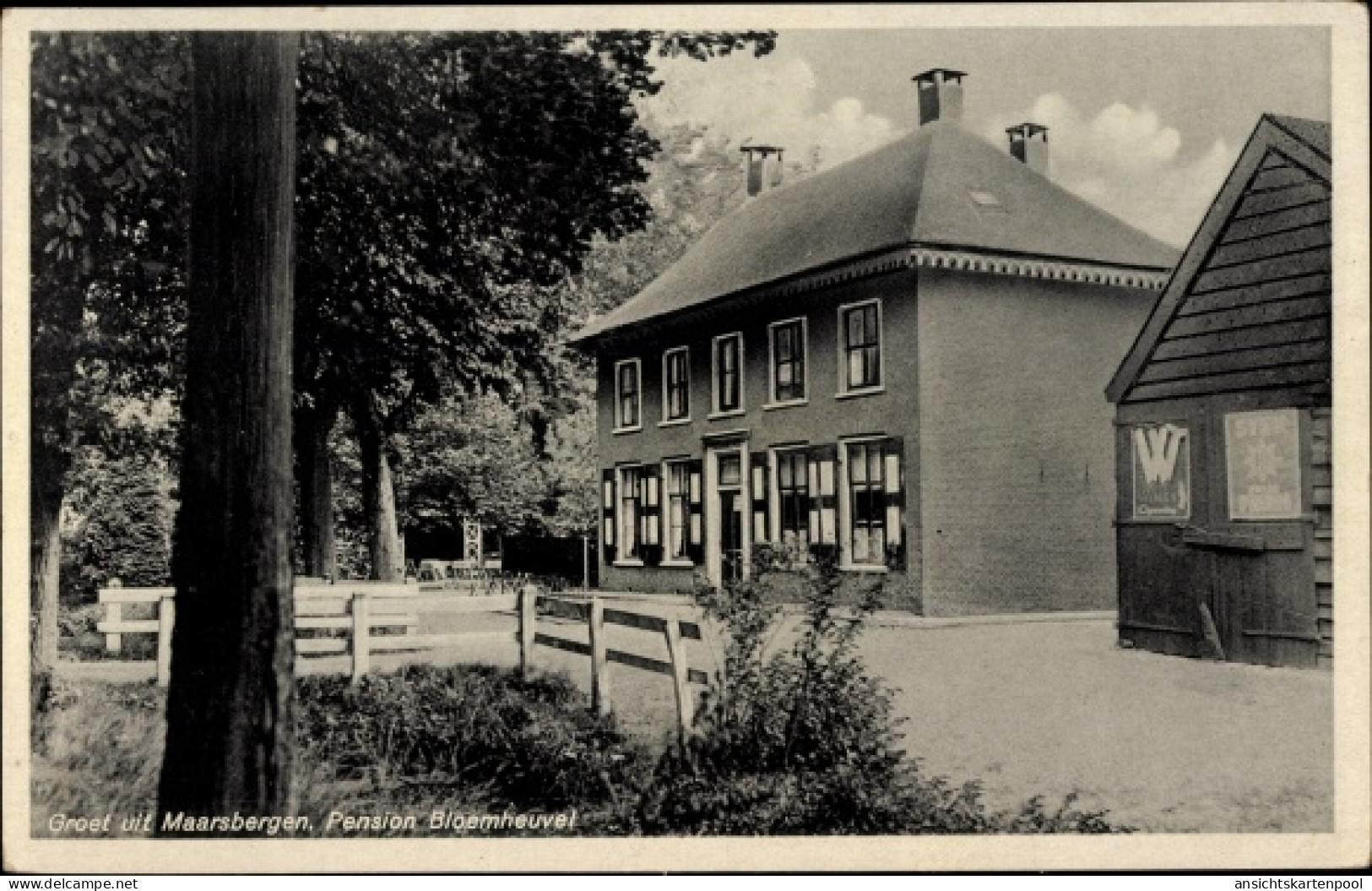 CPA Maarsbergen Utrecht Niederlande, Pension Bloemheuvel