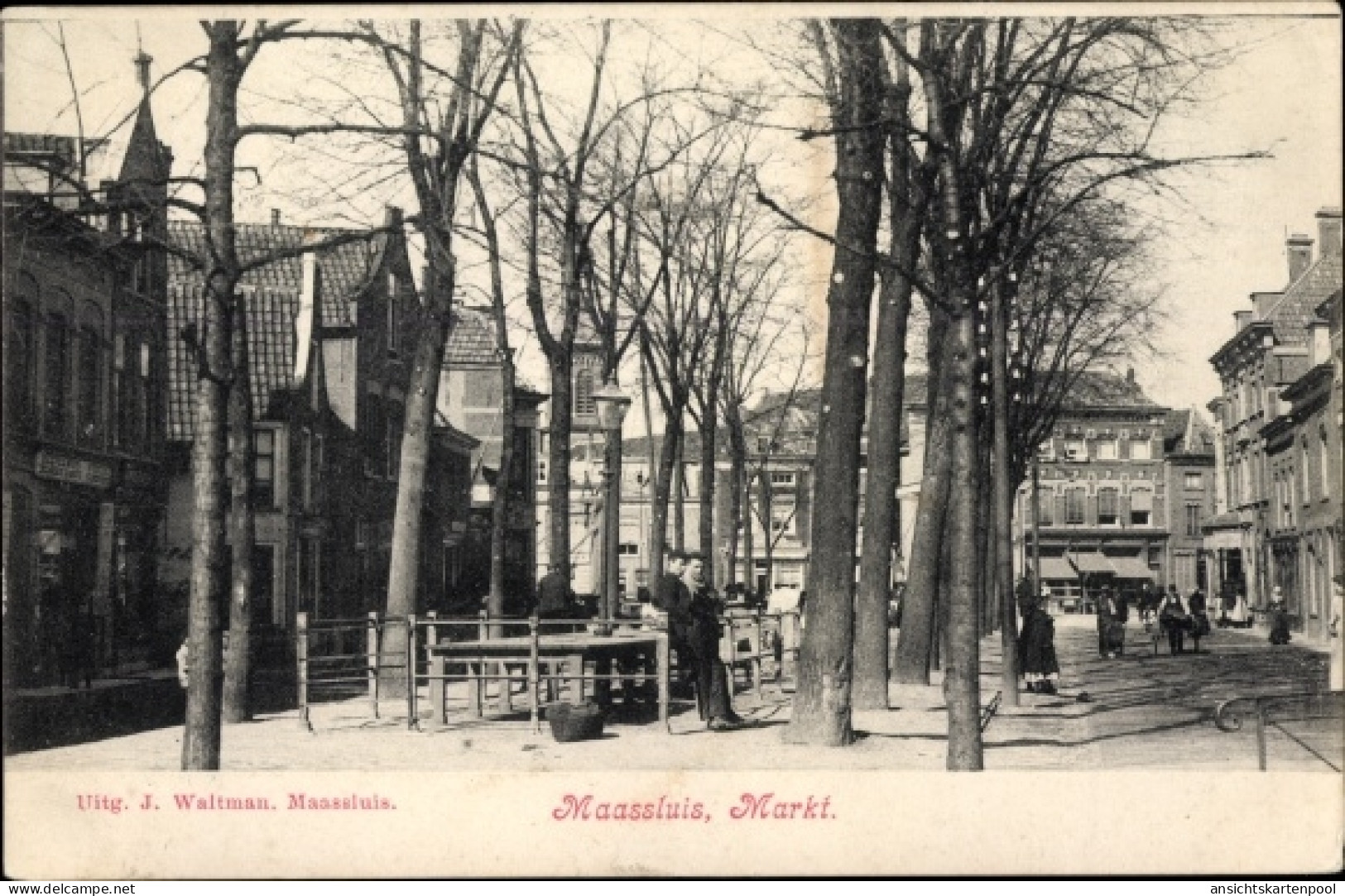 CPA Maassluis Südholland, Markt