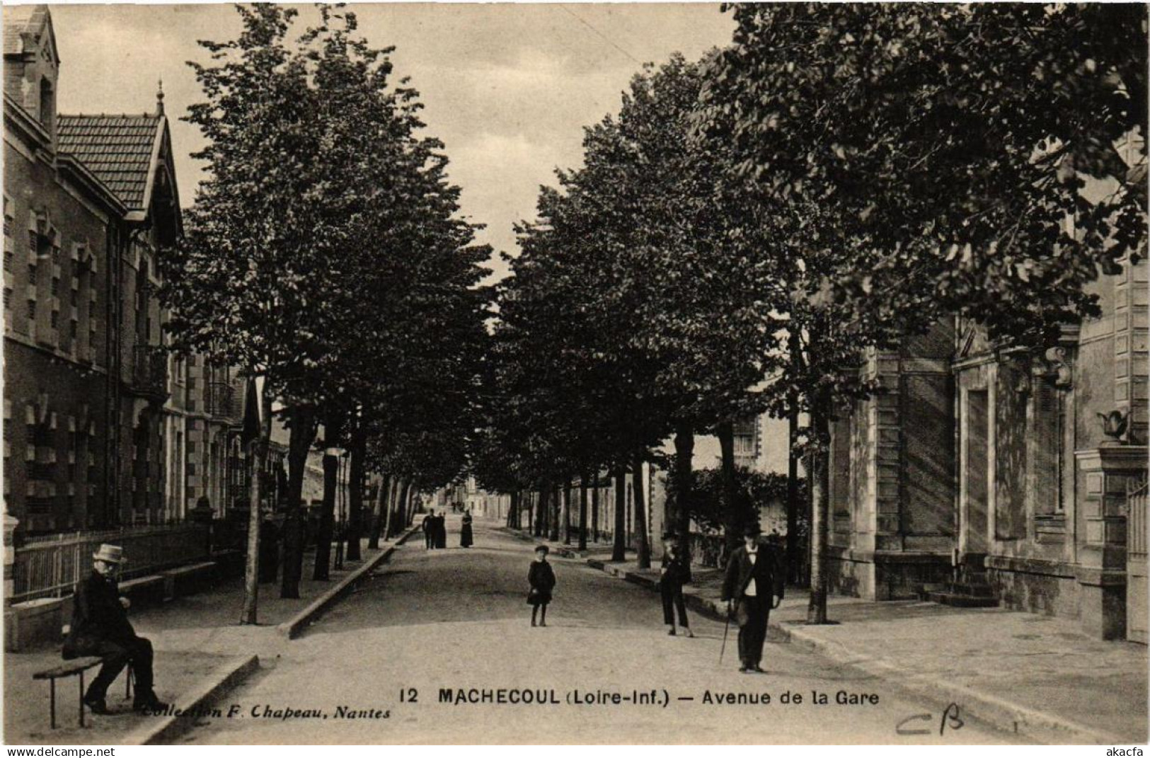 CPA Machecoul Avenue de la Gare (611030)