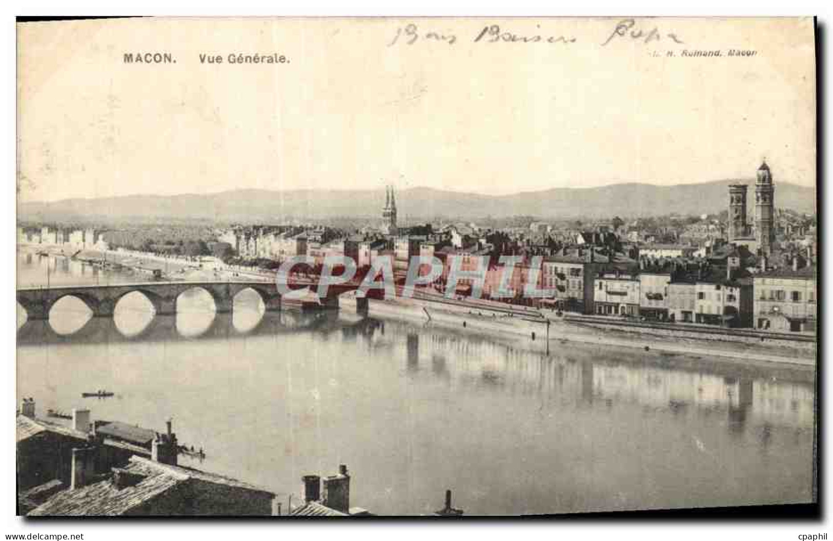 CPA Macon Vue Generale