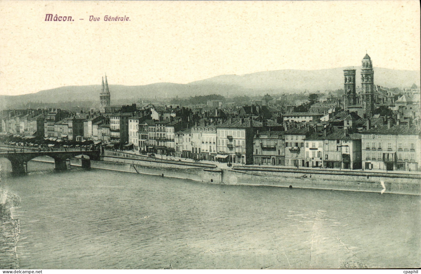 CPA Macon Vue Generale
