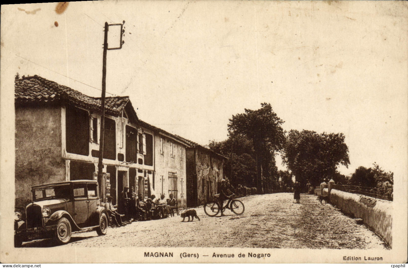 CPA Magnan Gers Avenue de Nogaro