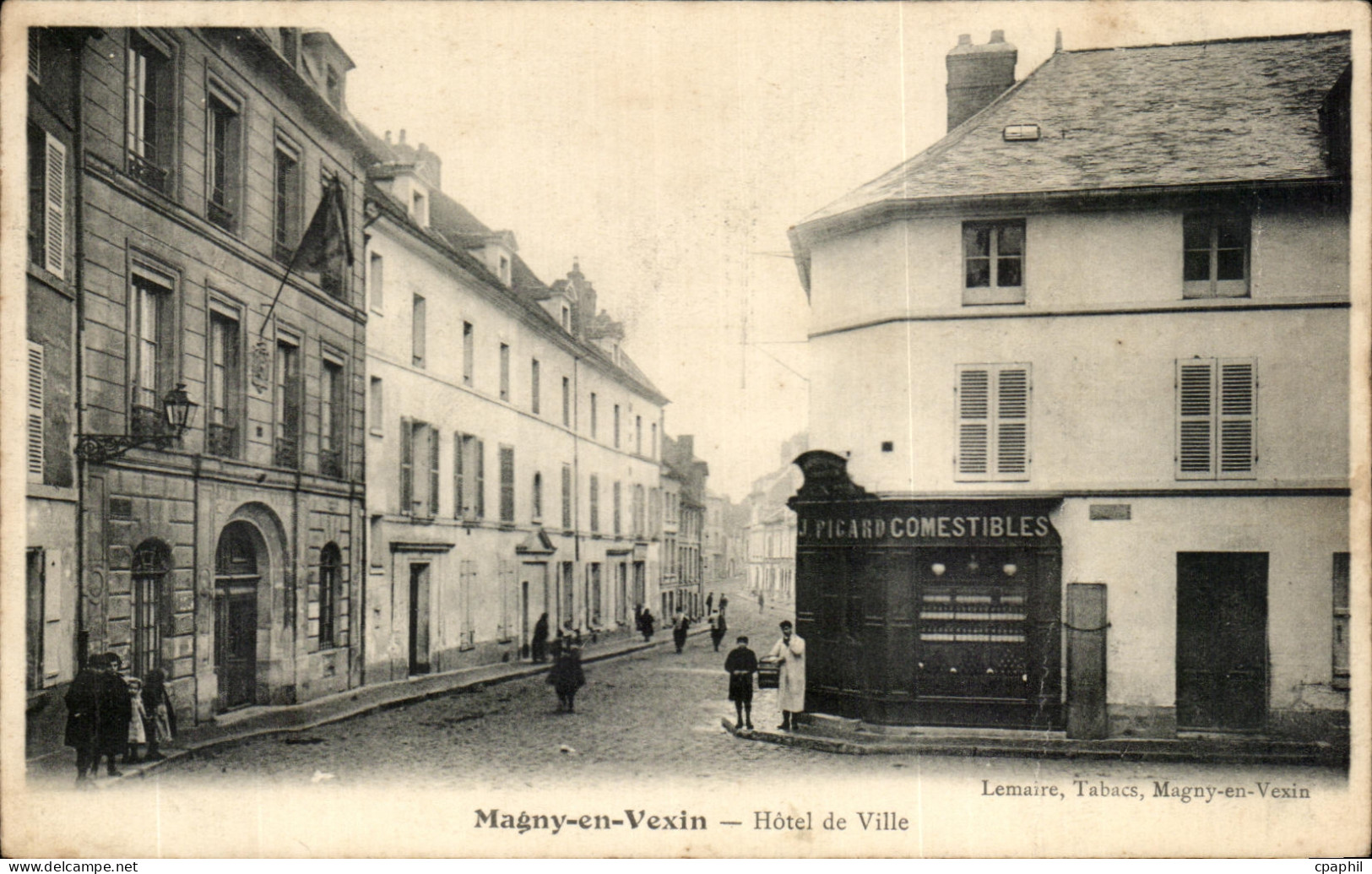 CPA Magny En Vexin Hotel De Ville