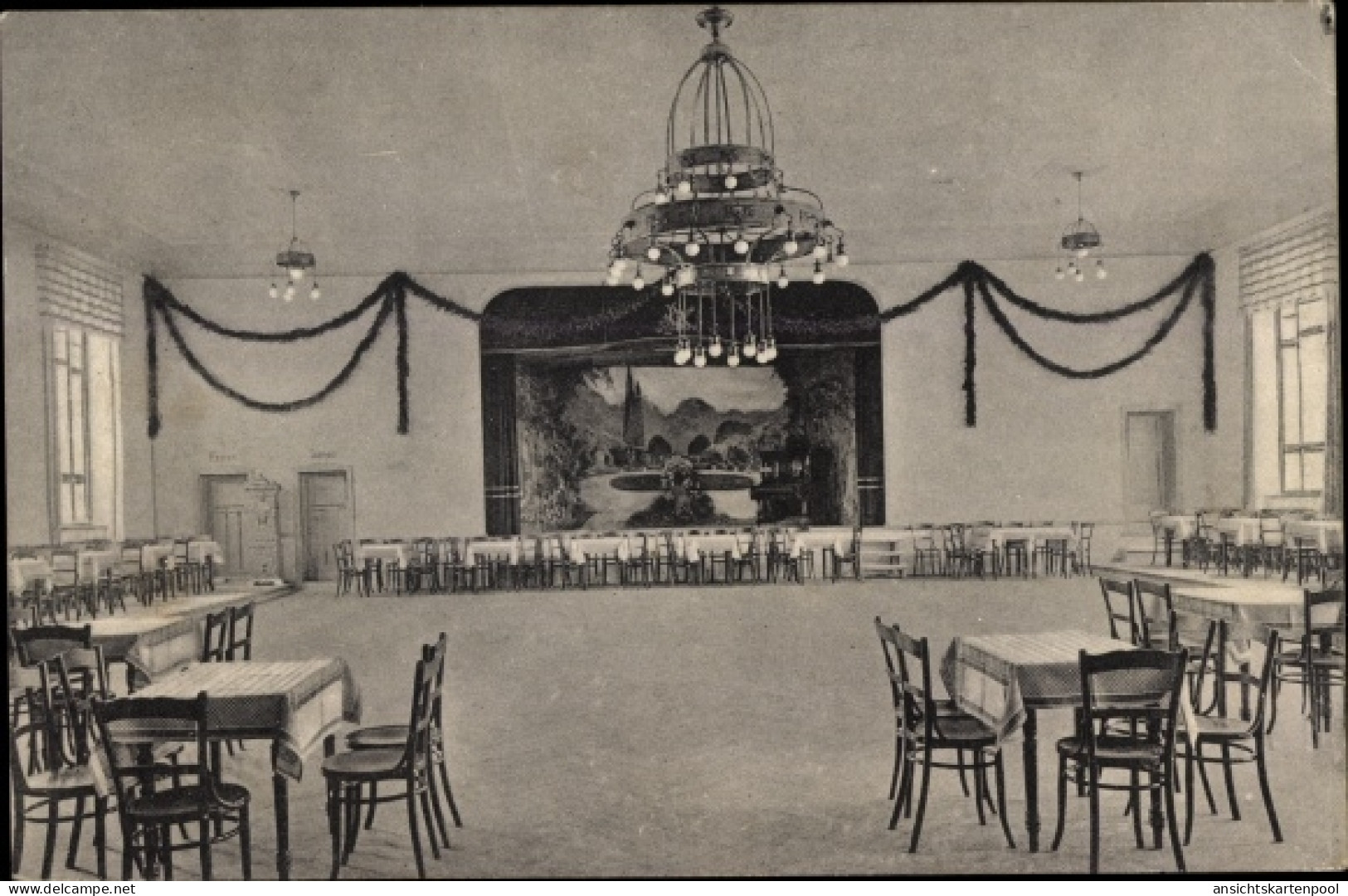 CPA Mahlow Blankenfelde, Saal im Restaurant Flora Park