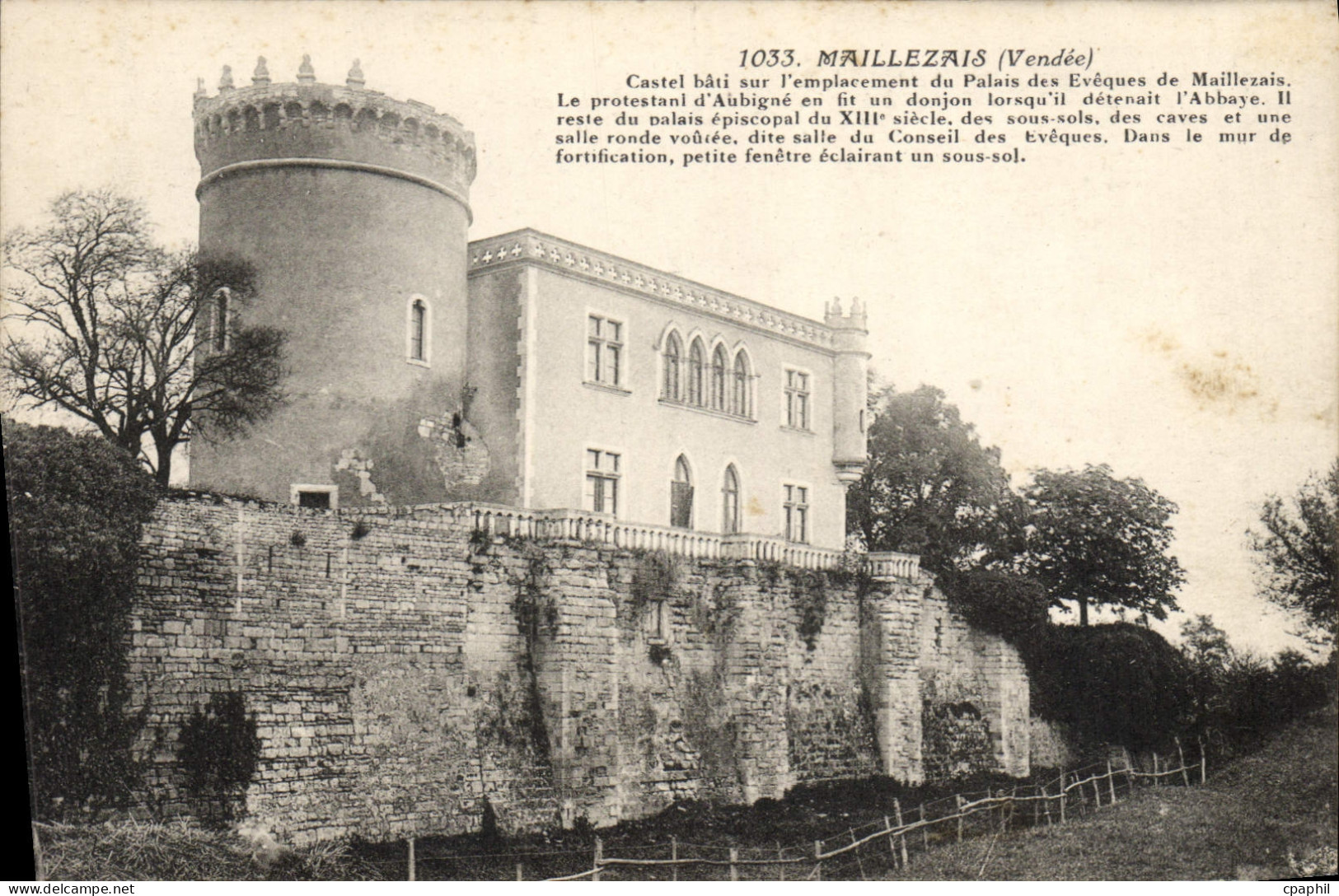 CPA Maillezais Castel Bati Sur I'Emplacement Du Palais Des Eveques de Maillezais