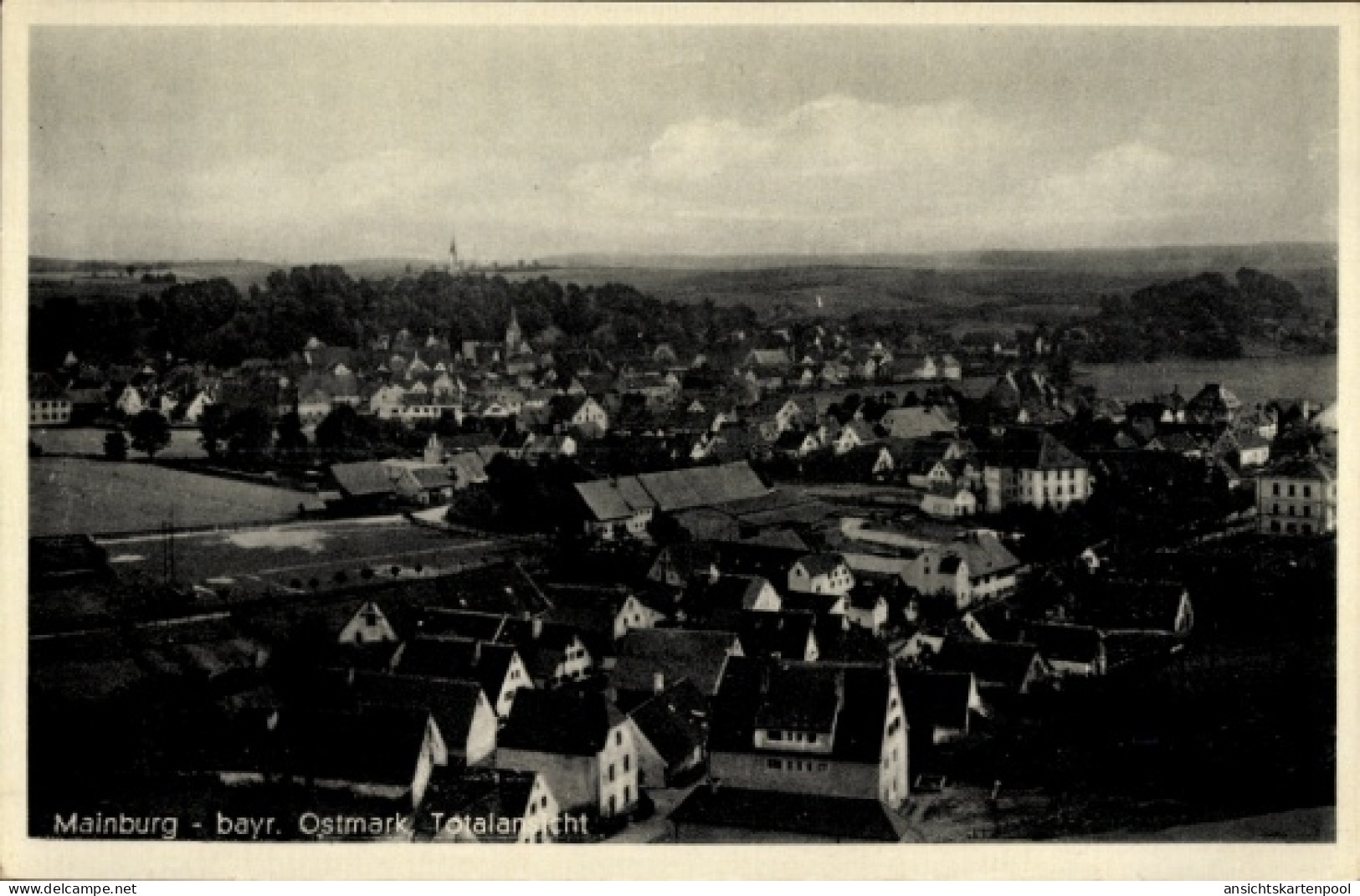 CPA Mainburg im Hallertau Niederbayern, Gesamtansicht