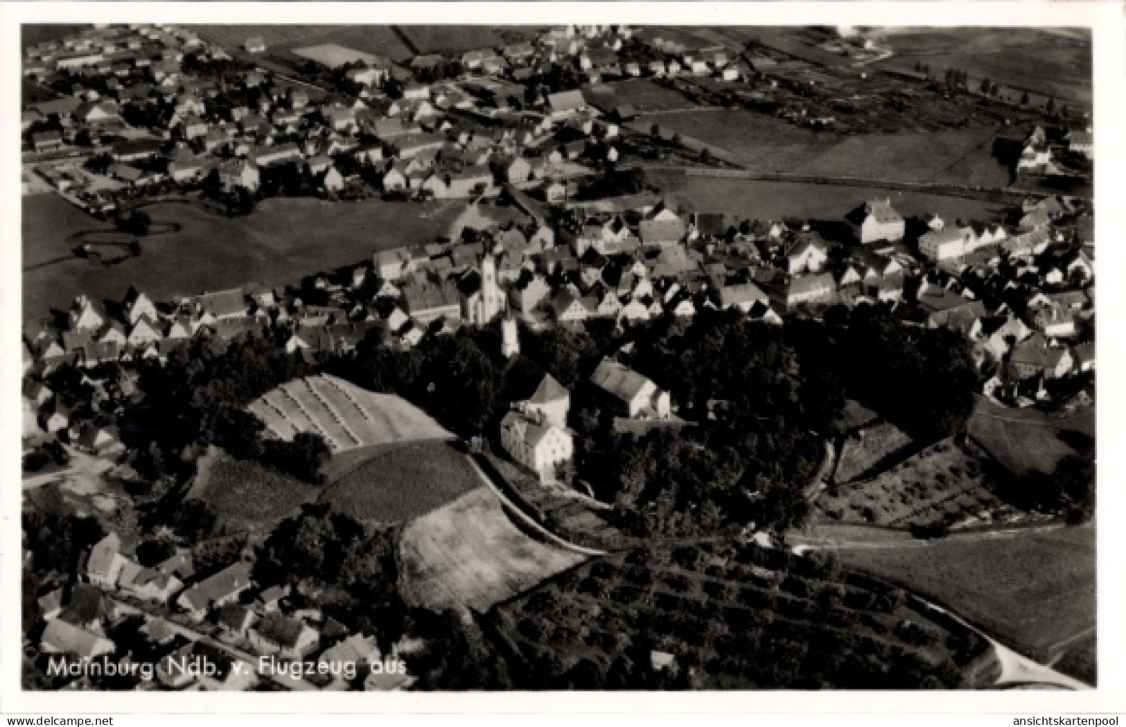 CPA Mainburg im Hallertau Niederbayern, Luftaufnahme