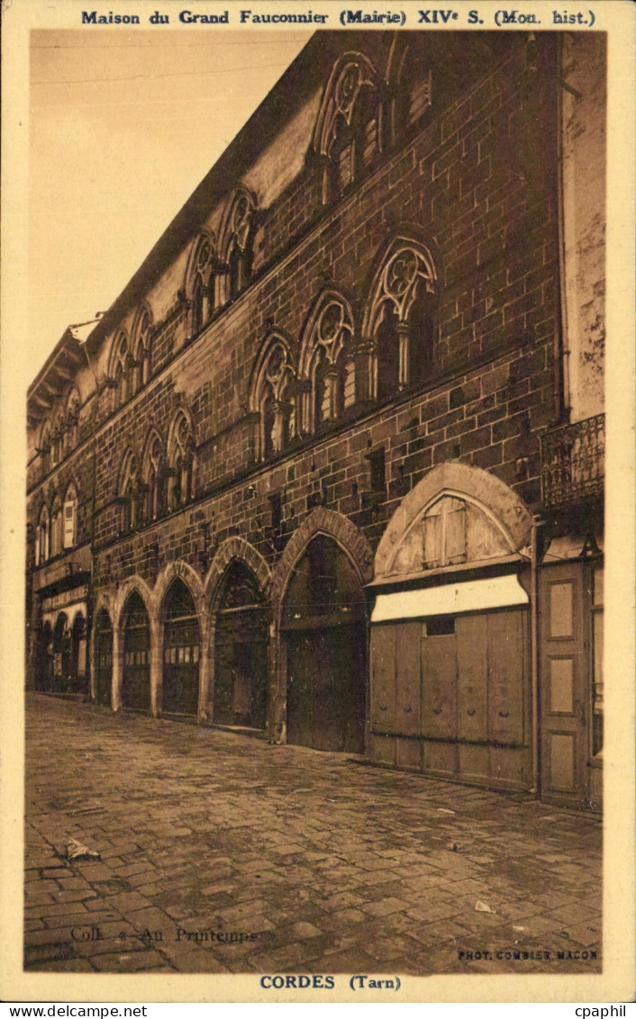 CPA Maison du Grand Fauconnier Cordes