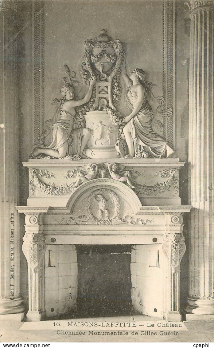 CPA Maisons Laffitte Le chateau cheminee Monumentale de Gilles Guerin