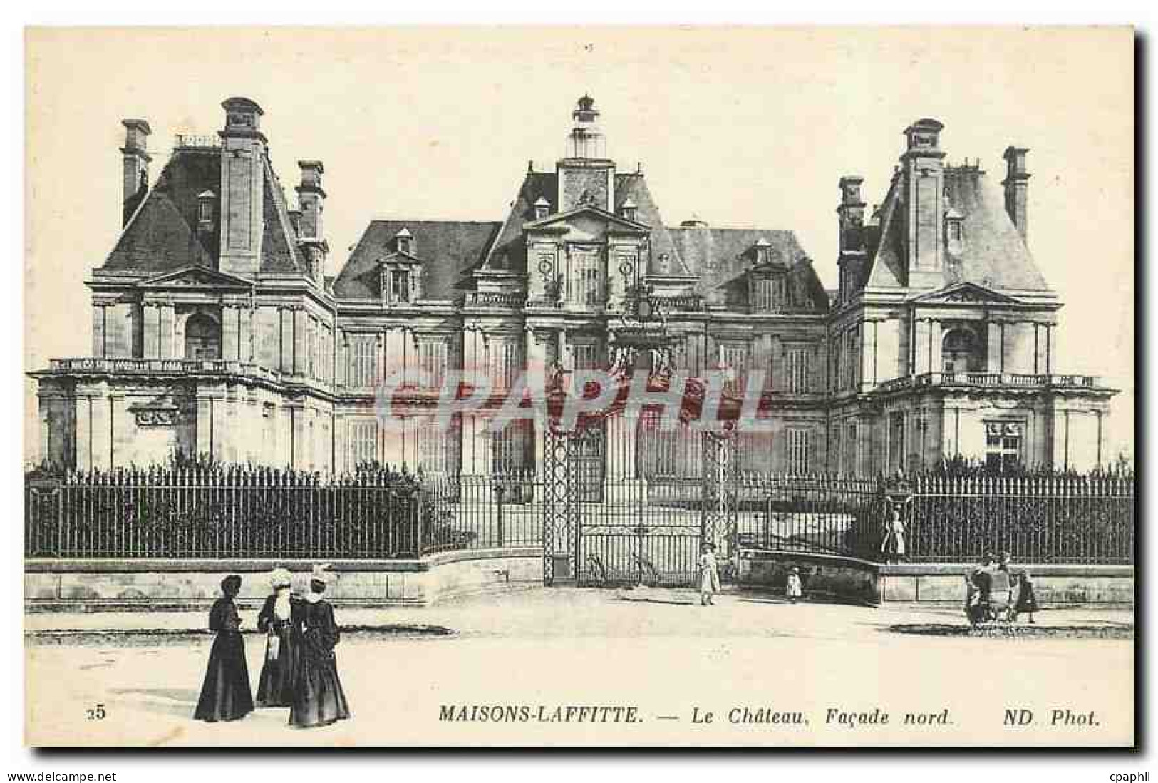 CPA Maisons Laffitte Le Chateau Facade Nord