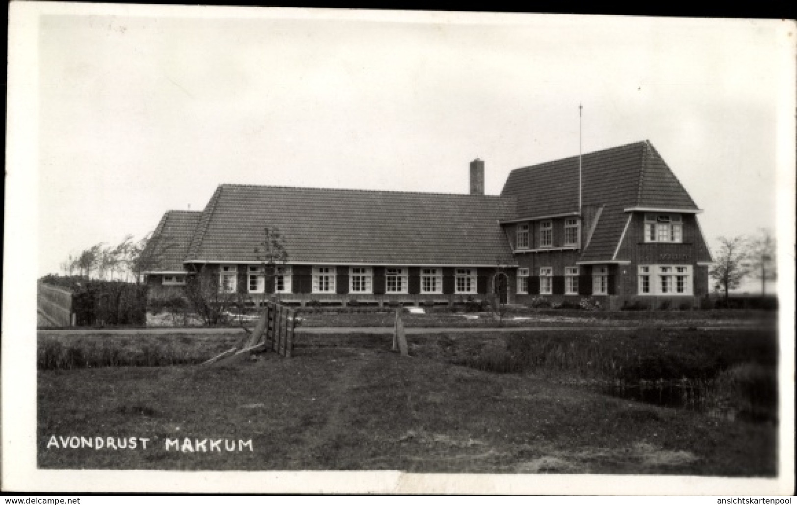 CPA Makkum Friesland Niederlande, Avondrust