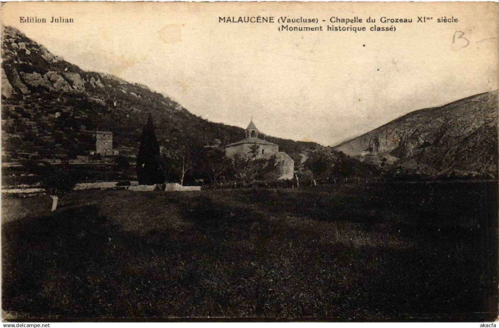 CPA Malaucene - Chapelle du Grozeau XI siecle (Mon. hist (511942)