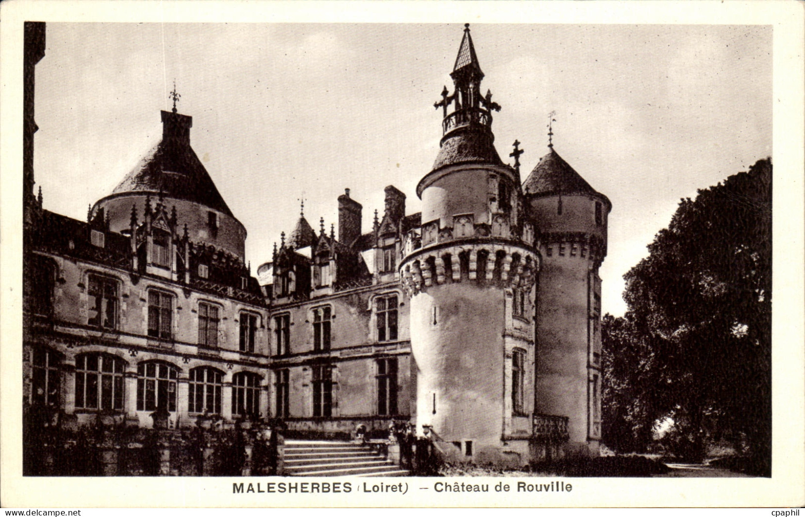 CPA Malesherbes Chateau de Rouville