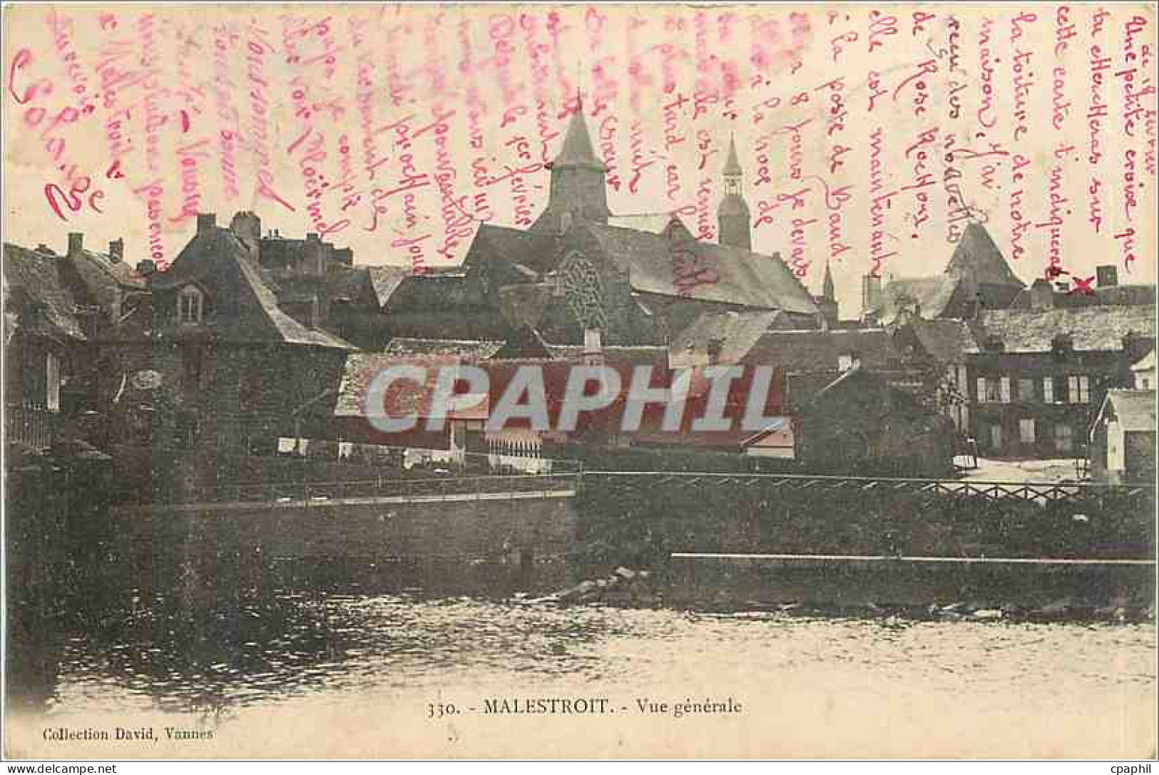 CPA Malestroit - Vue generale