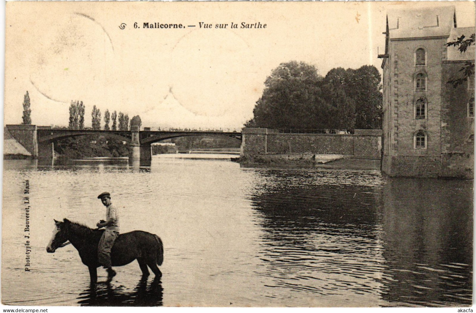 CPA Malicorne Vue sur la Sarthe FRANCE (1450819)