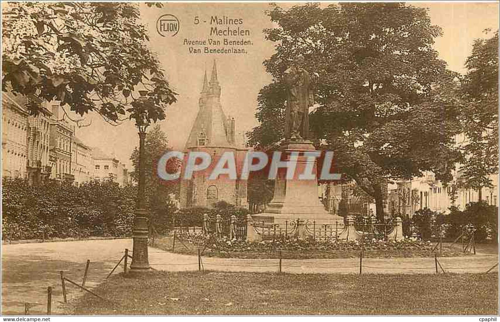 CPA Malines Avenue Van Beneden