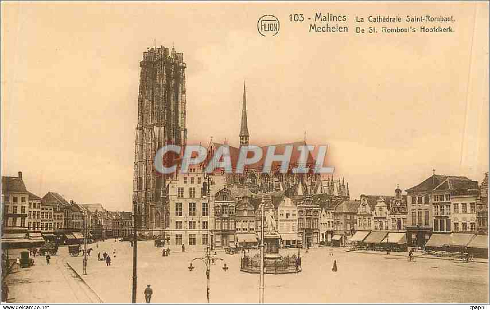 CPA Malines La Cathedrale Saint Rombaut