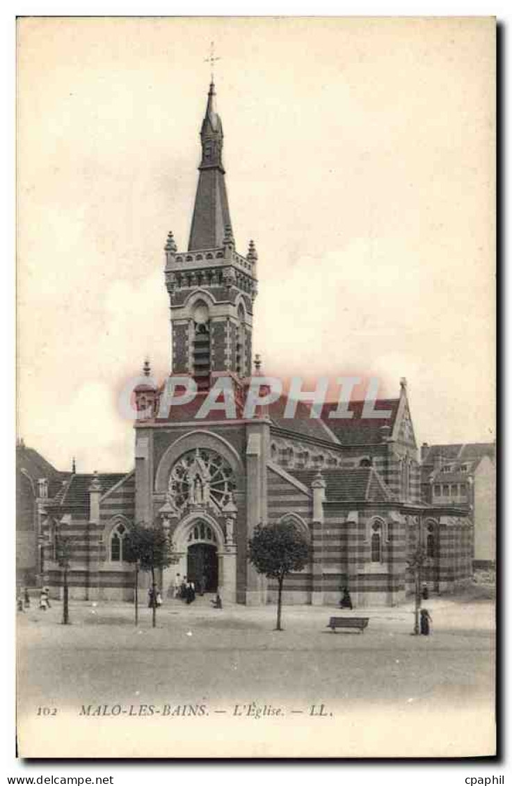 CPA Malo les Bains L'Eglise