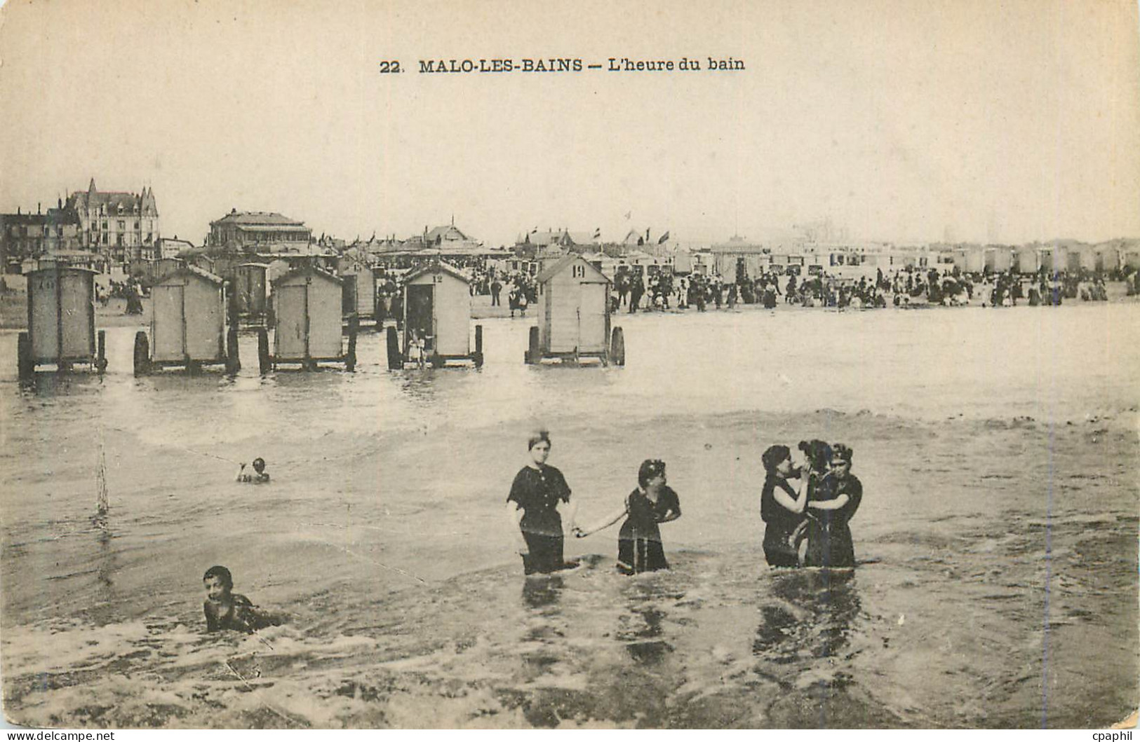 CPA Malo les Bains L'Heure du Bain
