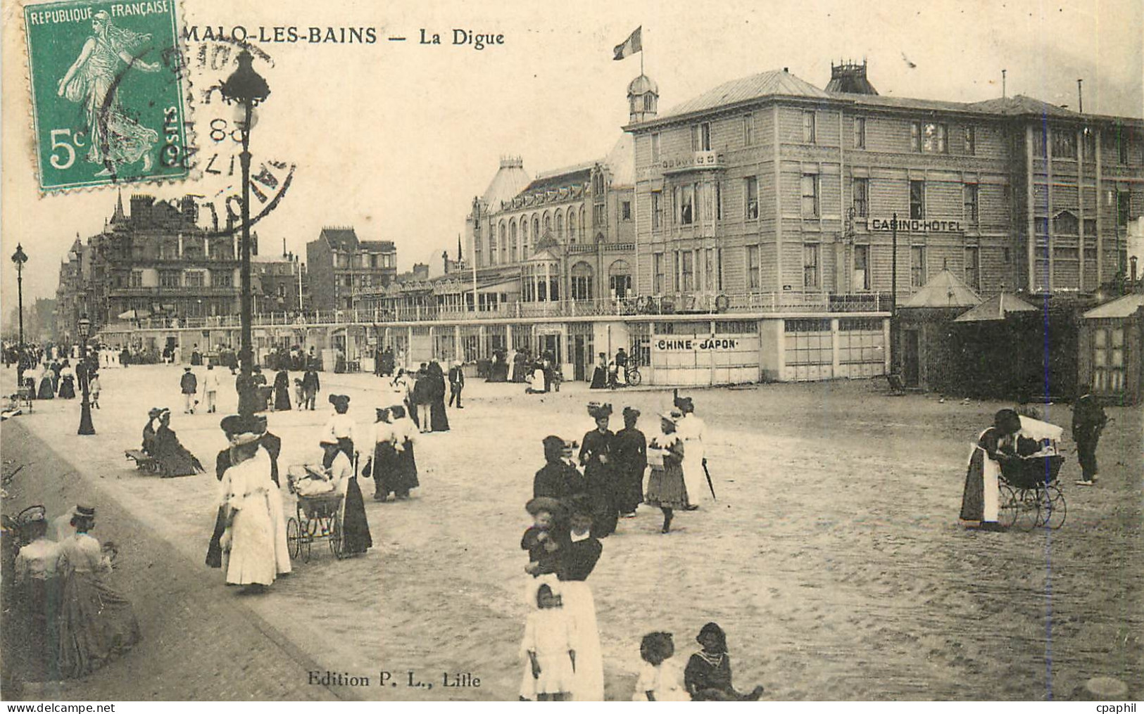 CPA Malo les Bains La Digue