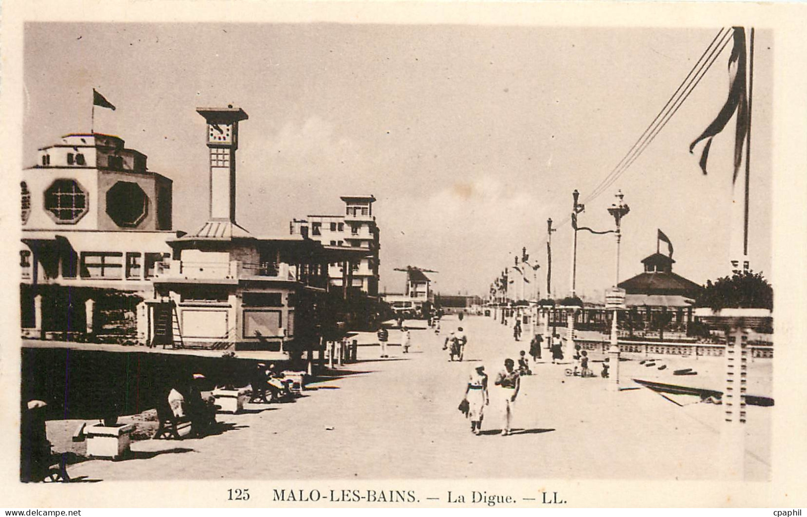 CPA Malo les Bains La Digue