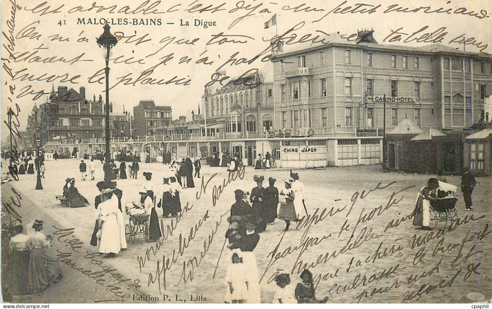 CPA Malo les Bains La Digue
